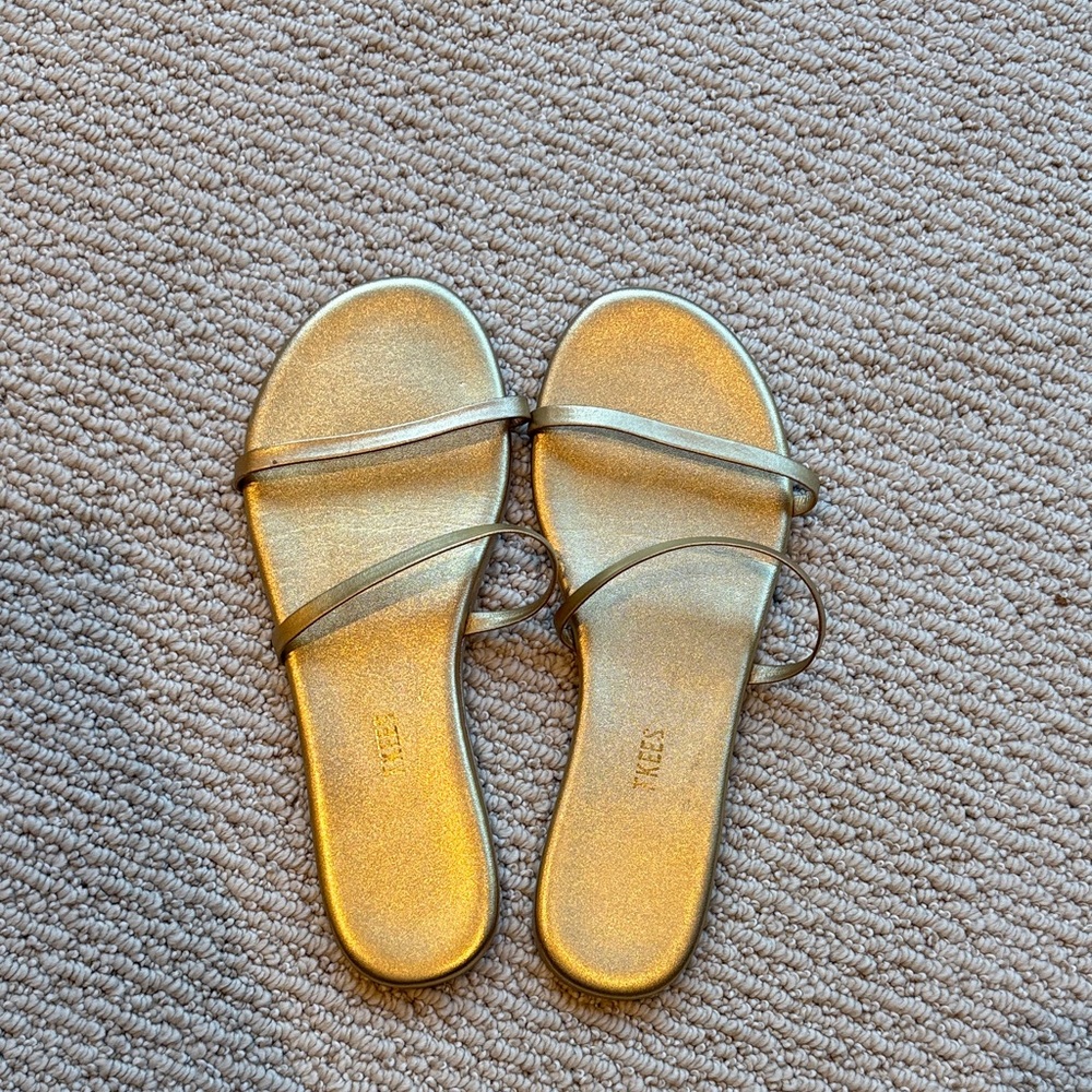 Tkees Metallic Gold Women's Sandals